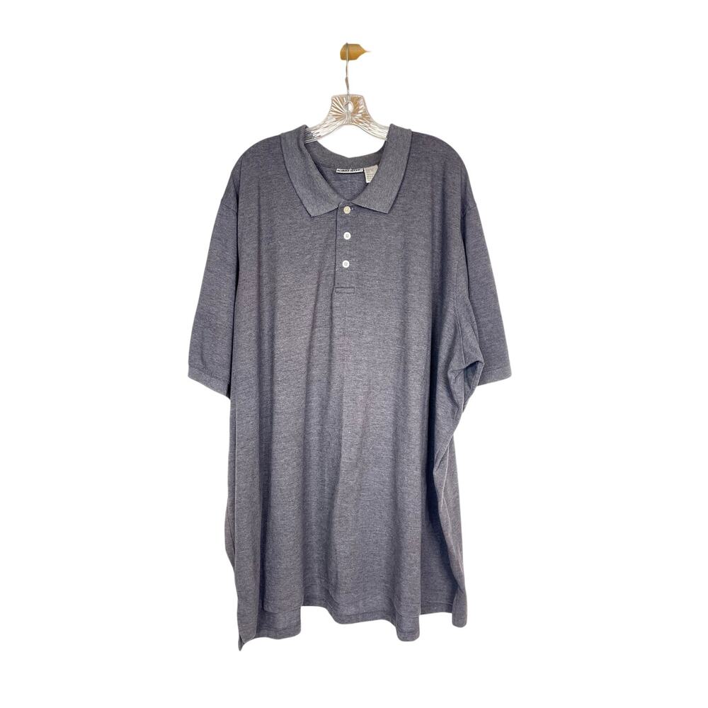 KINGSIZE Men's Gray polo 5XLT